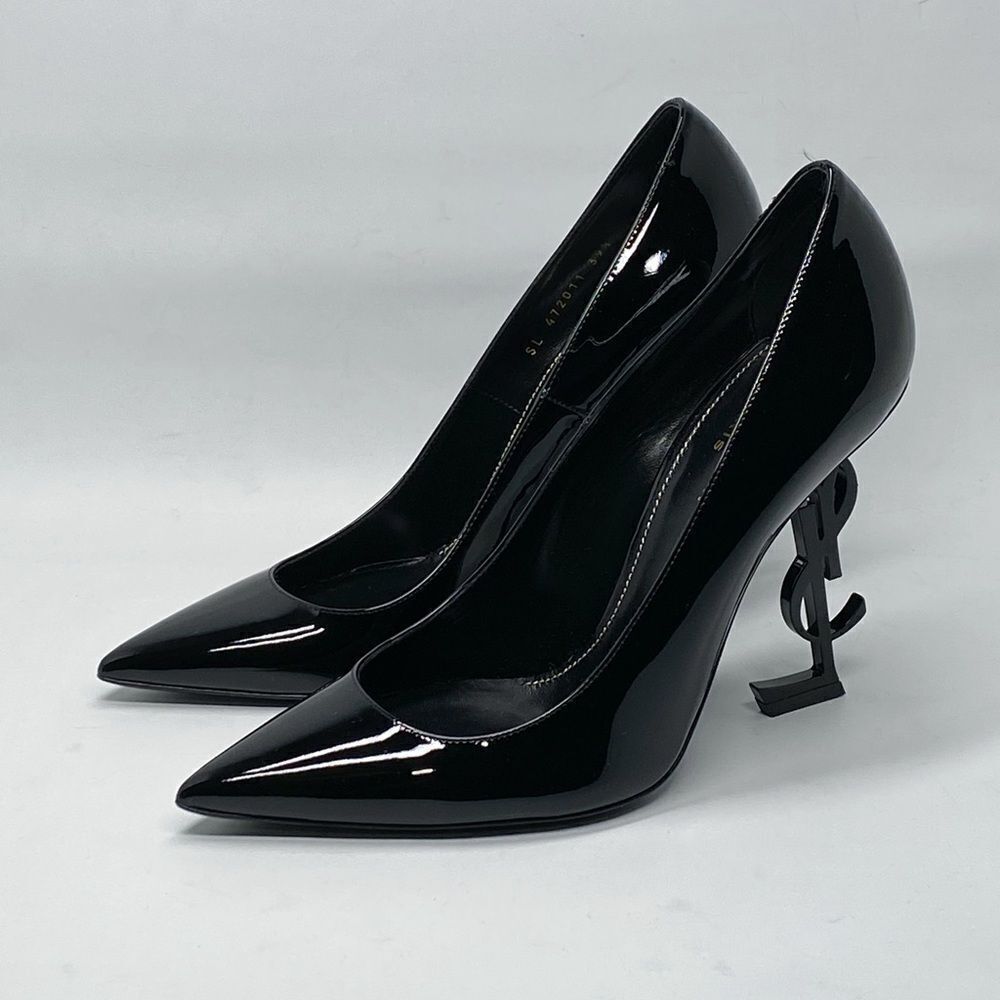 Saint Laurent Opyum Point-Toe Patent Leather Pumps size 39.5 - Picture 7 of 16